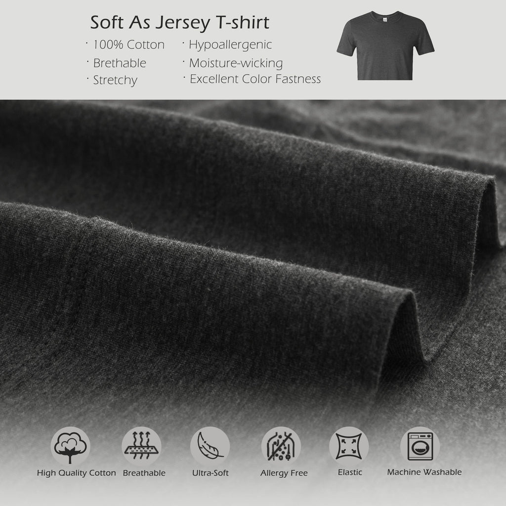 Ultra-Soft 100% Cotton Jersey Knit 4pc Bed Sheet Set Extra Deep Pocket up to 20" Charcoal Gray Queen - Cooling Hotel Quality Bedding Sheets and Pillowcases Detail