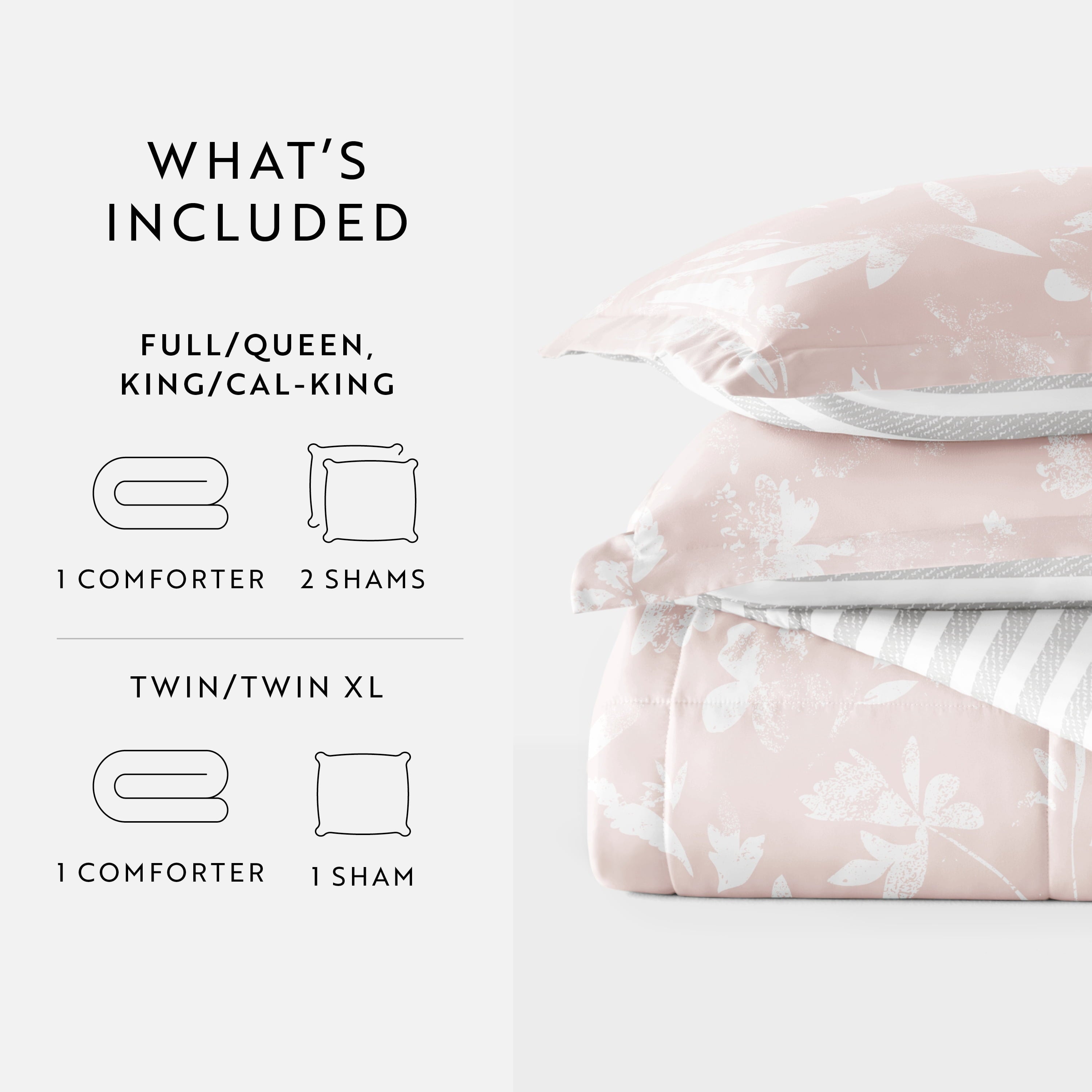 Hypoallergenic Cloud All Season Ultra Soft Comforter Set Lightweight Bedding in Pressed Flowers for Full/Queen Size - Cloud-Like Soft Lightweight Bed Comforter Detail