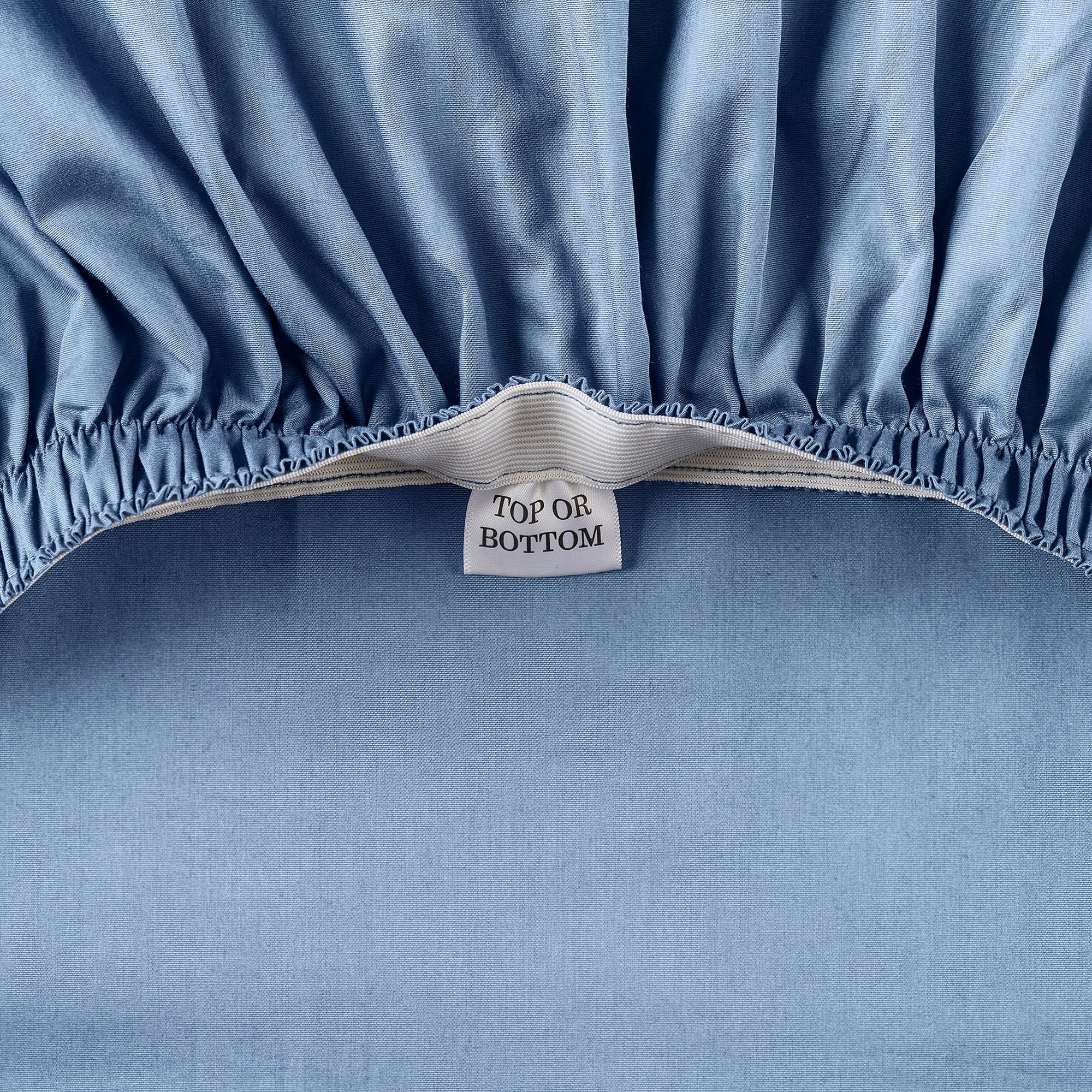 Ultra-Soft Cool & Crisp 3-Piece 300 Thread Count Blue Water Cotton Percale Sheet Set, Twin - Luxury Bed Sheet Set with Deep Pockets Detail