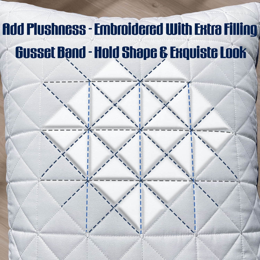 Ergonomic Memory Foam King Size Pillows Set of 2 - Cooling Hotel Luxury Bed Pillows for Sleeping 2 Pack, Supportive Breathable Down Alterna... - Hotel Quality Plush Sleeping Pillows Detail