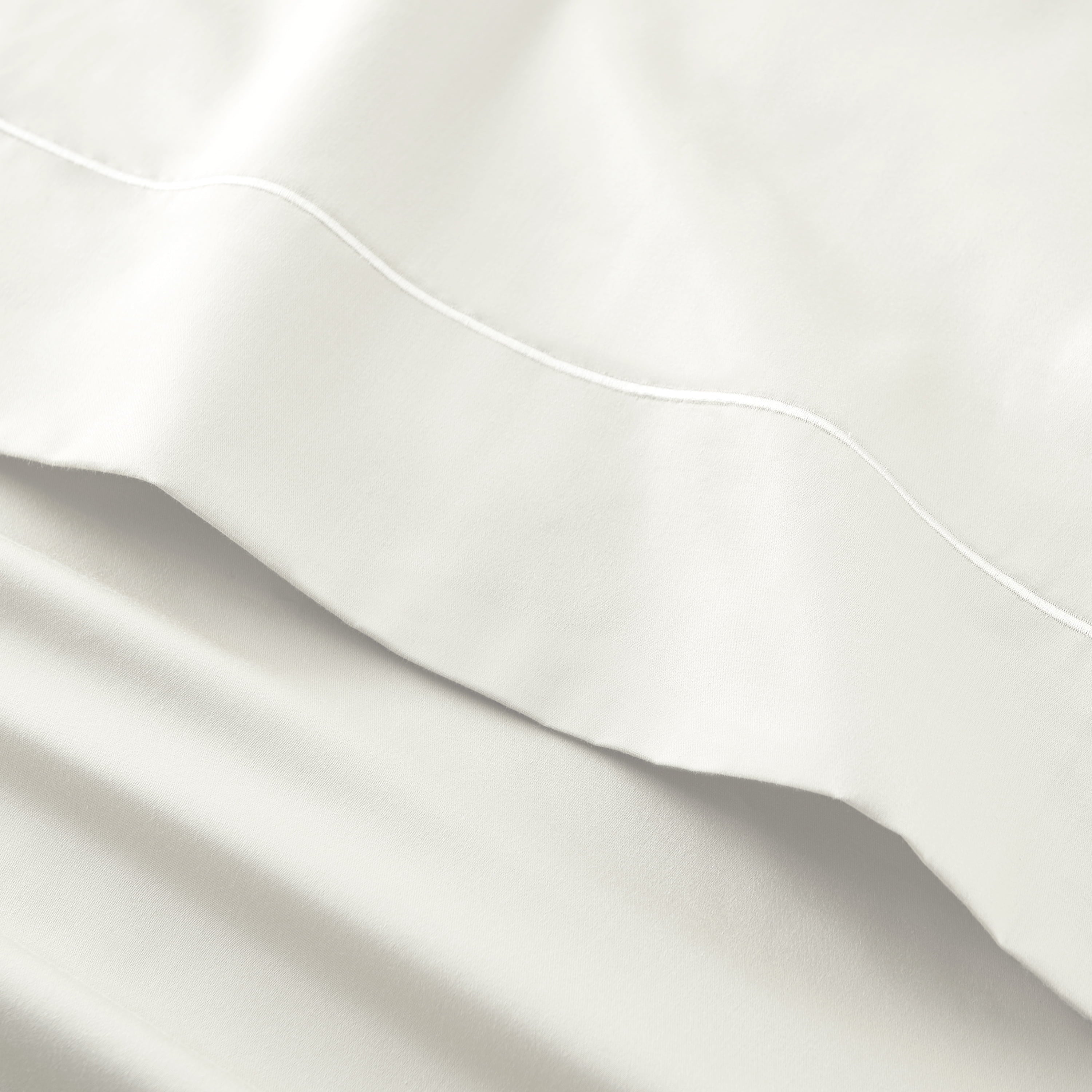 Premium Egyptian Cotton 4-Piece 400 Thread Count Vanilla Dream Performance Bed Sheet Set, King - Premium Ultra-Soft Pillowcase Pair for Sleeping Detail