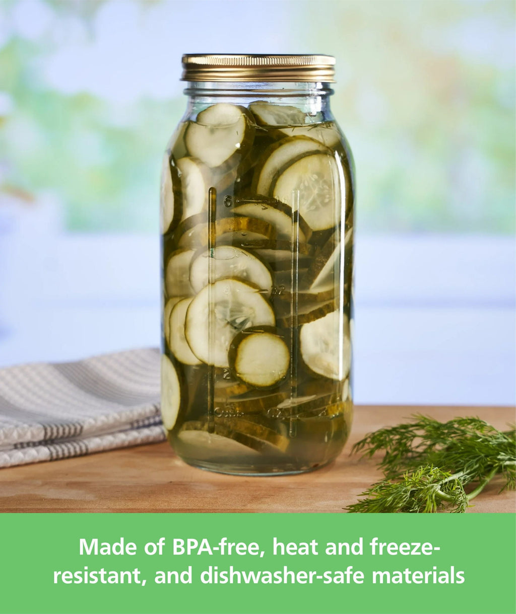 Playful Geometric 64 oz Mason Jars, Wide Mouth Half Gallon Canning Jars with Lids and Rings, 6-Pack Extra Large Glass Jars for Home Can... - Playful Star & Heart Shaped Geometric NeeDoh Detail