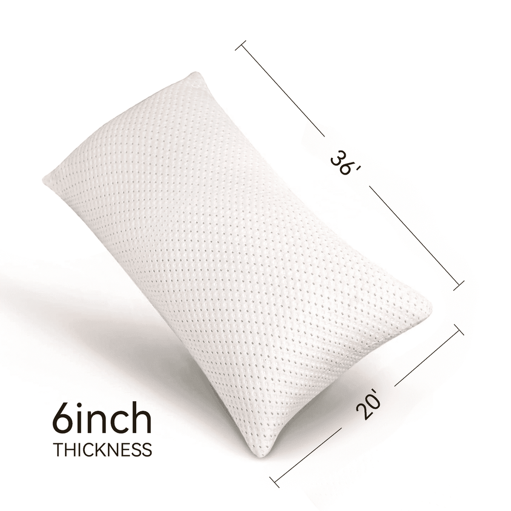 Decorative Plump Cooling Bed Pillows for Sleeping, King Size Pillow Set of 2, 3D Shredded Memory Foam with Zippered Cooling Covers - Orthopedic Shredded Foam Bed Pillow Set - Default Title