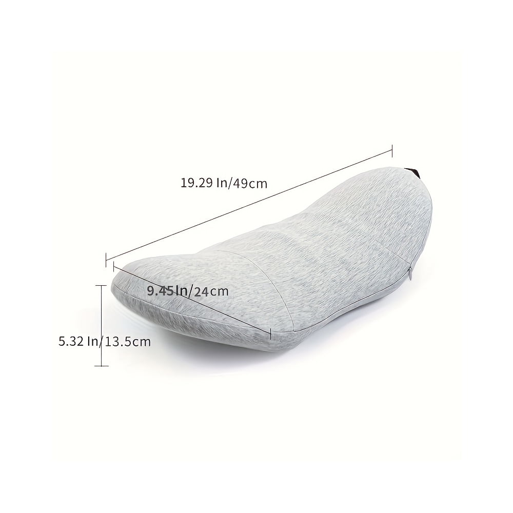 Decorative Plump Effective Support Adult Breathable Lumbar Bed Pillow, Soft, 1 Pack - Orthopedic Shredded Foam Bed Pillow Set Detail