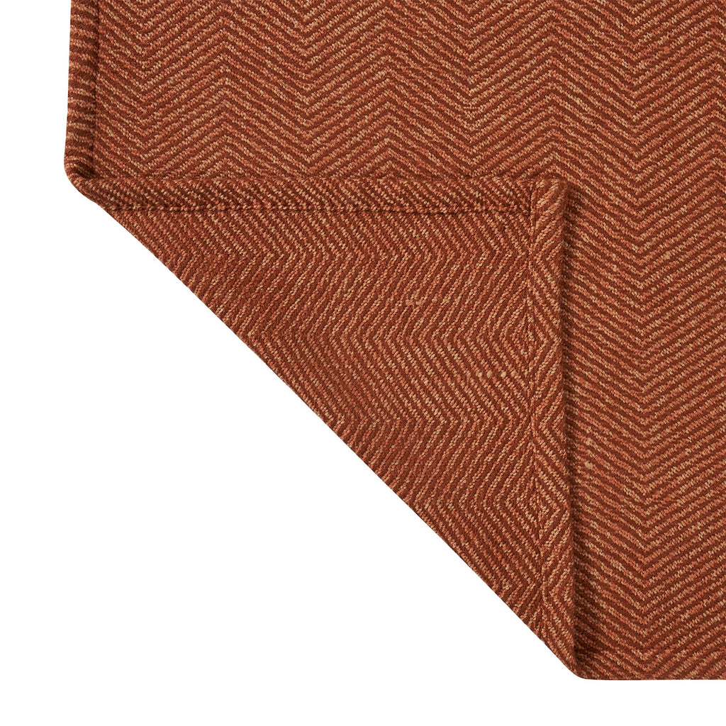 Super Soft Flannel Beautiful Rust Woven Herringbone Throw , 50" x 60" - Cozy Fleece Throw Blanket for Couch & Bed Detail
