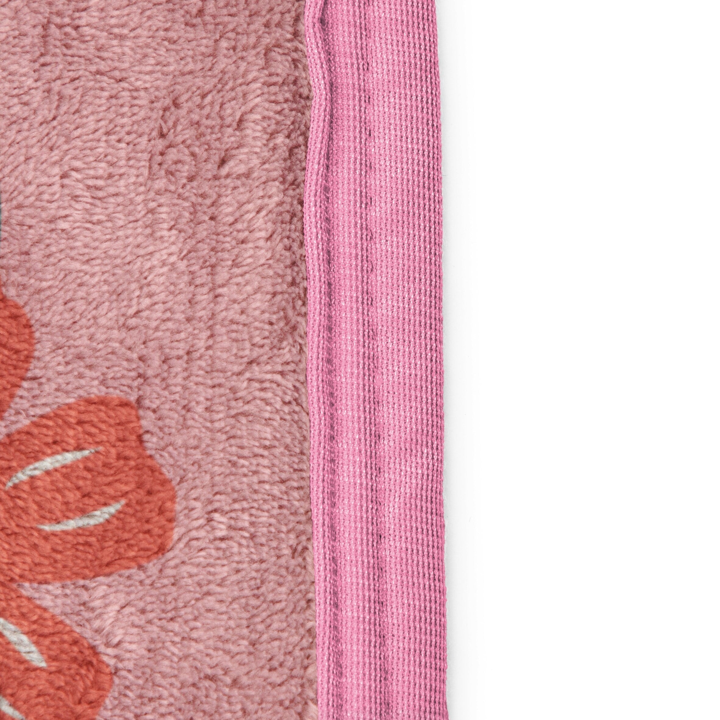 Cozy Fleece Floral Grace 46 x 60 Coral Fleece Kids Throw Blanket - Soft Bedding Accessories - Lightweight Plush Warm Blanket for All Seasons Detail