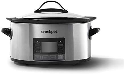 Large Capacity Crock-Pot MyTime 6 Quart Programmable Slow Cooker S08D - Digital Crock Pot Slow Cooker for Family Meals - Default Title