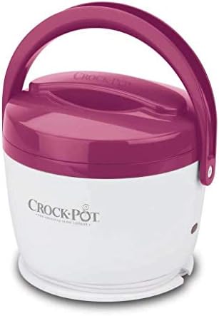 Mini Personal Crock-Pot Lunch Crock Portable Food Warmer 20oz – Pink S03U - Mini Personal Food Warmer for Healthy Meal Prep - Pink