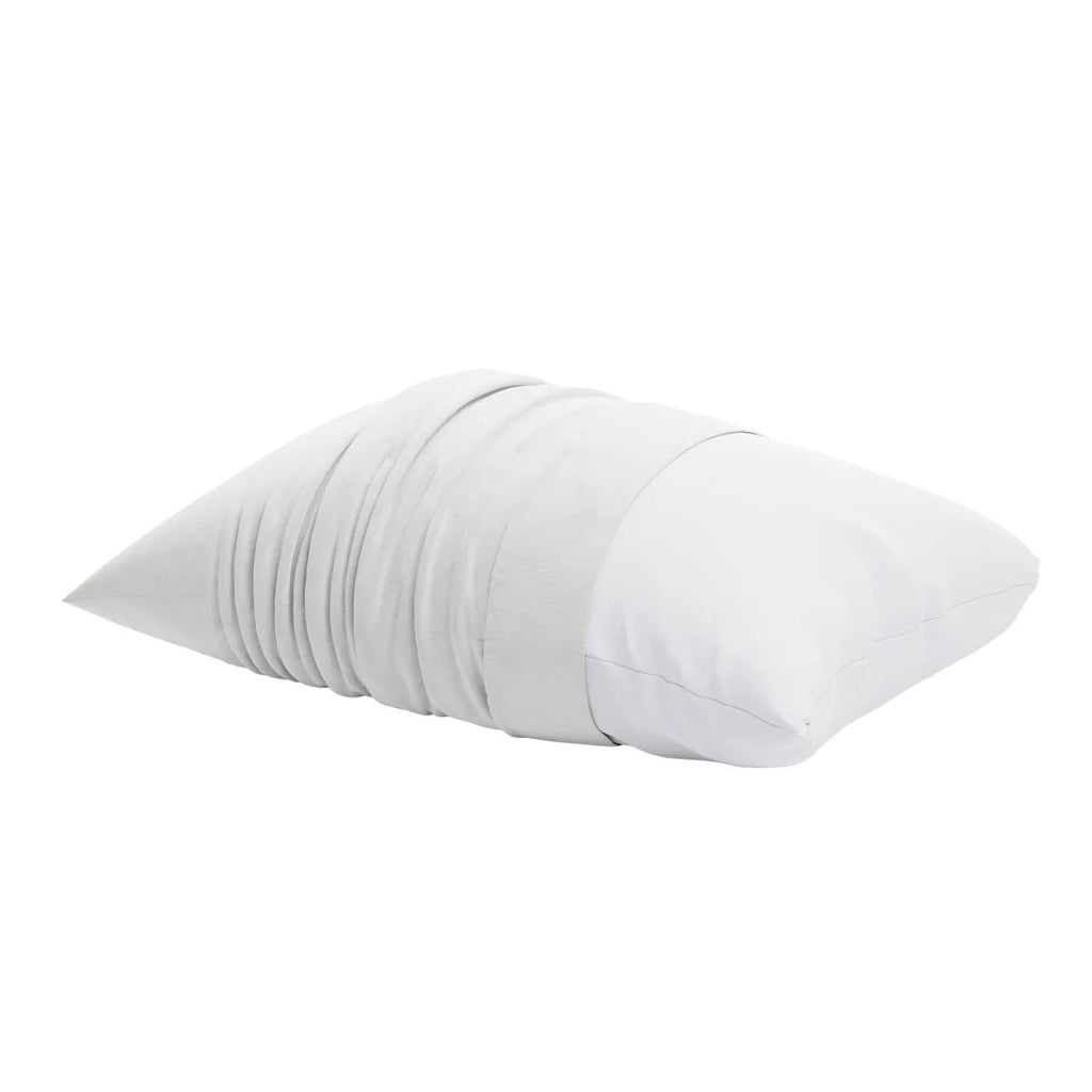 Ergonomic Memory Foam Huggable Support Bed Pillow, Standard- Soft Velvety Cover, Squishable Comfort (2 Count) - Hotel Quality Plush Sleeping Pillows Detail