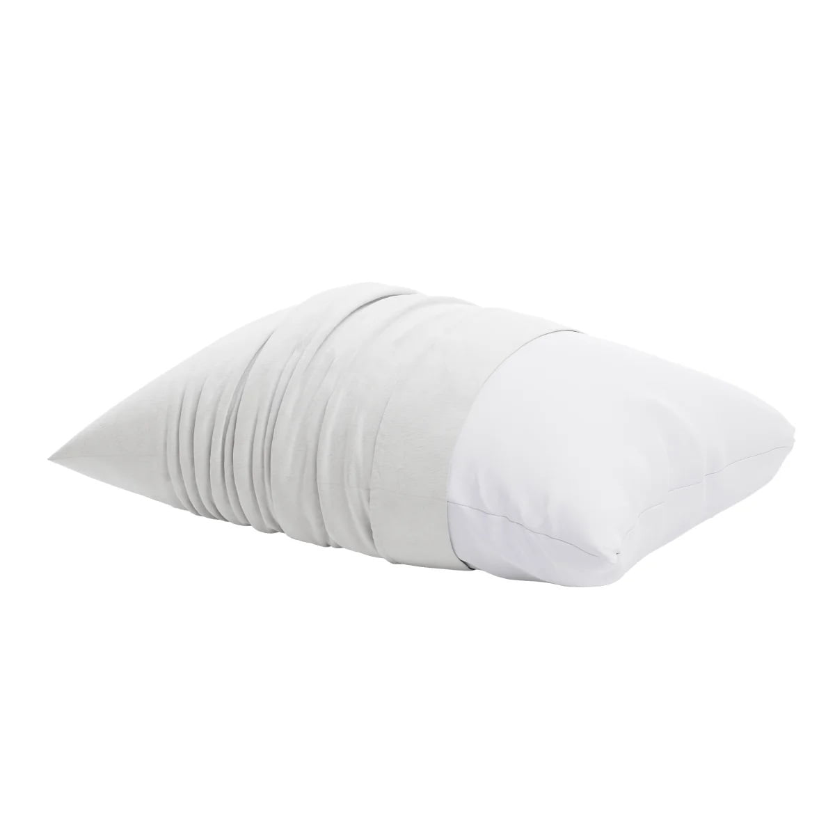 Ergonomic Memory Foam Huggable Support Bed Pillow, Standard- Soft Velvety Cover, Squishable Comfort (2 Count) - Hotel Quality Plush Sleeping Pillows Detail
