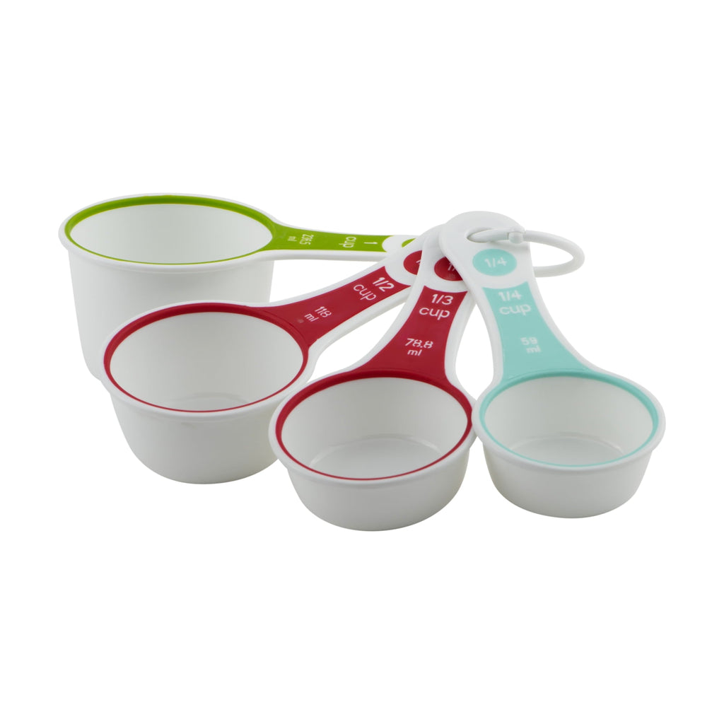 Innovative (3 pack) 4-Piece Measuring Cups Set, Multicolor - Premium Stainless Steel Garlic Presser & Peeler Detail