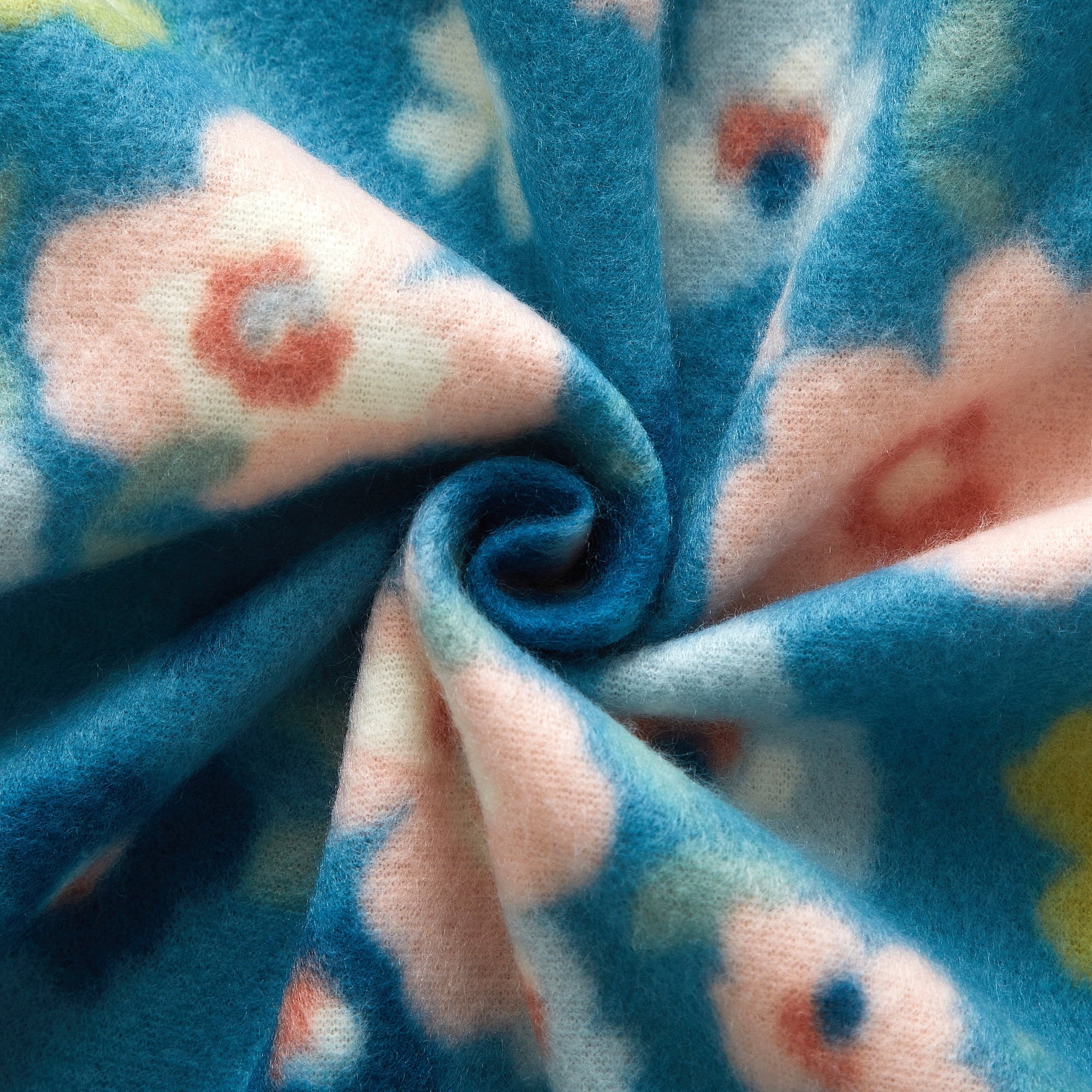Super Soft Flannel Cozy Fleece Throw Blanket Delightful Floral 50" x 60", All Ages - Luxury Knitted Decorative Throw Blanket with Fringes Detail