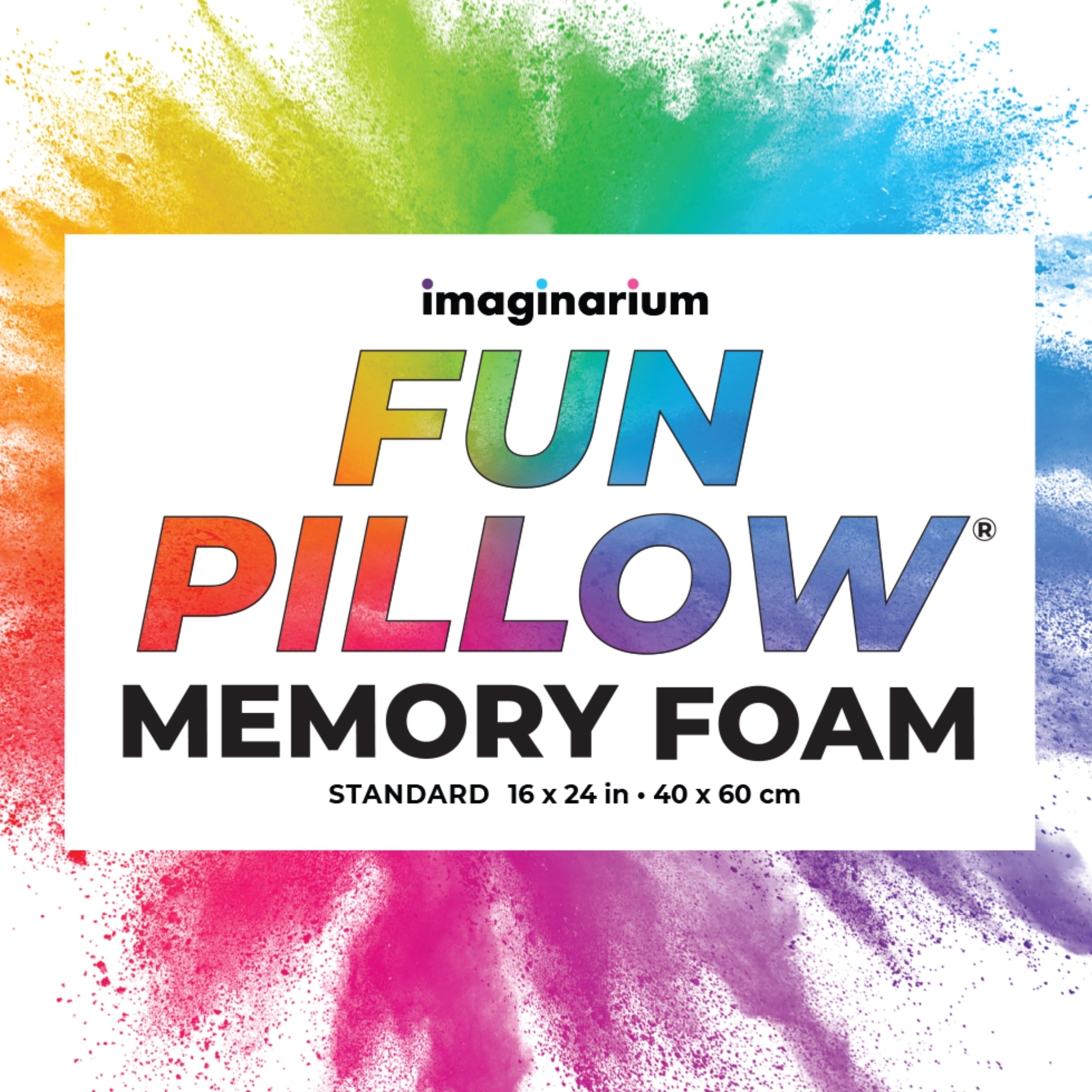 Ergonomic Memory Foam Memory Foam Fun Pillow with Cool-to-the-Touch Cover, Standard/Queen, Cosmic Blue, 2 Pack - Hotel Quality Plush Sleeping Pillows Detail
