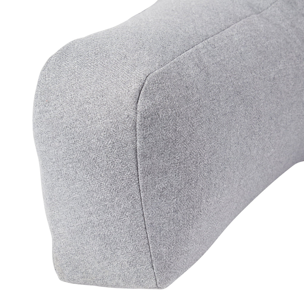 Orthopedic Support Jumbo Cement Gray Polyester Bed Rest Pillow - Orthopedic Shredded Foam Bed Pillow Set Detail