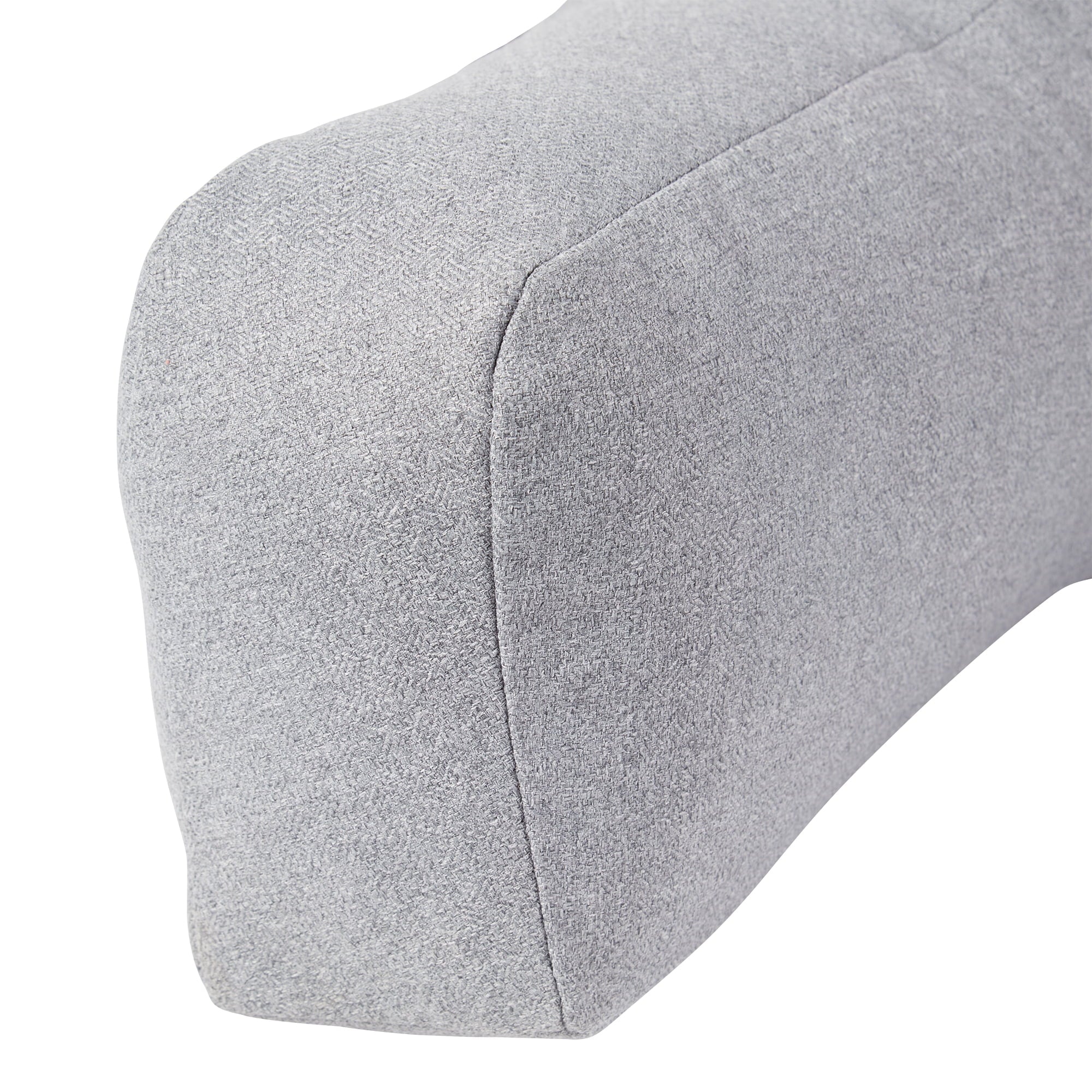 Orthopedic Support Jumbo Cement Gray Polyester Bed Rest Pillow - Orthopedic Shredded Foam Bed Pillow Set Detail