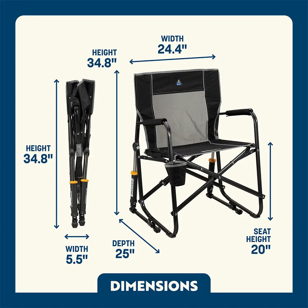 Patented Spring-Action Freestyle Rocker - Choice 711 - Heavy-Duty Kickback Rocker with Beverage Holder Detail