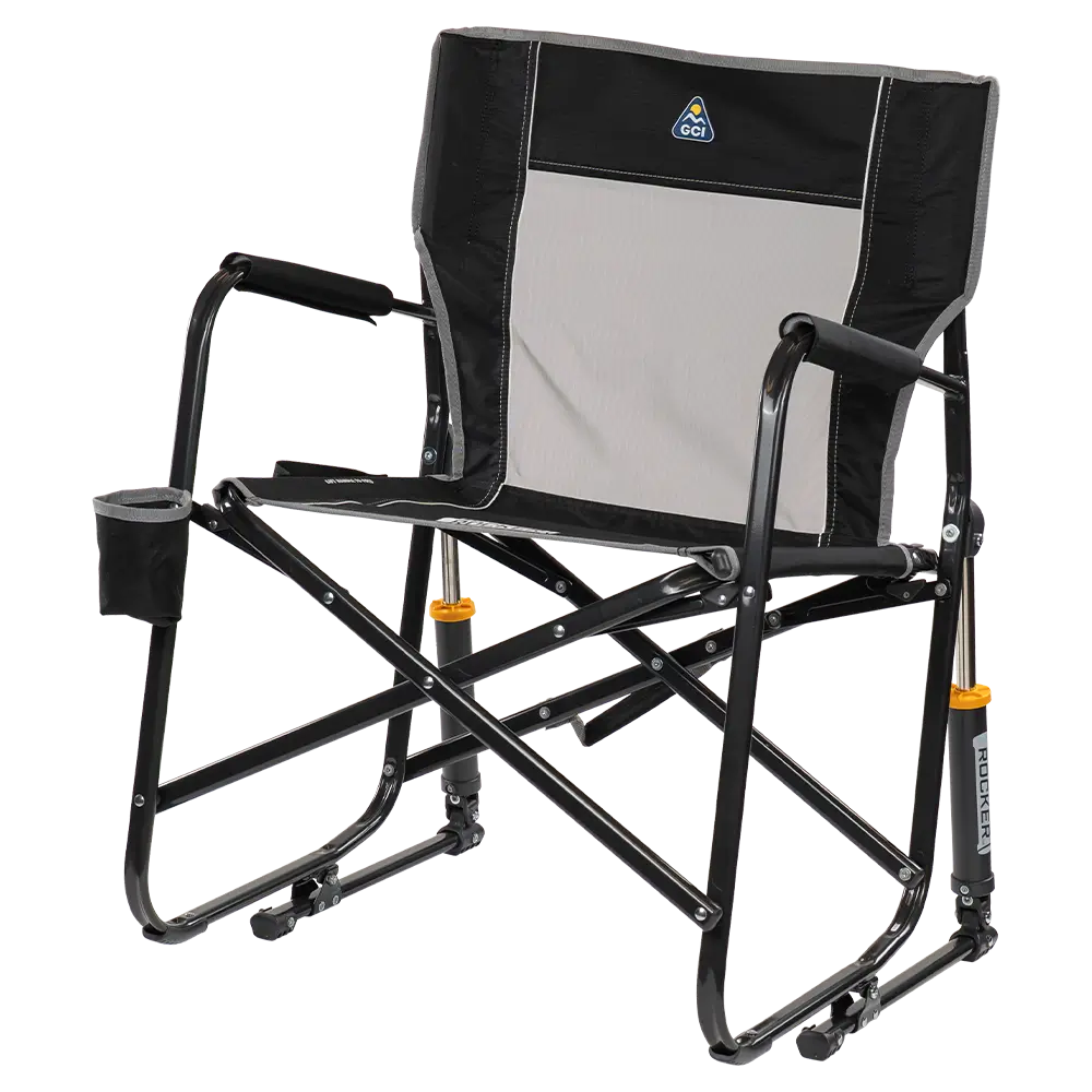Patented Spring-Action Freestyle Rocker - Choice 711 - Heavy-Duty Kickback Rocker with Beverage Holder Detail