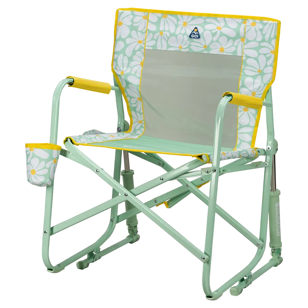 Patented Spring-Action Freestyle Rocker - Choice 711 - Heavy-Duty Kickback Rocker with Beverage Holder Detail