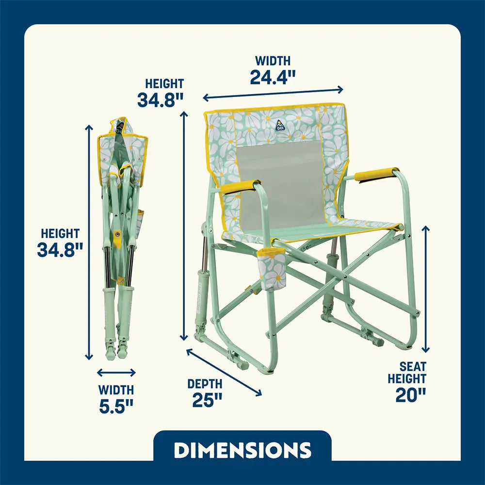 Patented Spring-Action Freestyle Rocker - Choice 711 - Heavy-Duty Kickback Rocker with Beverage Holder Detail