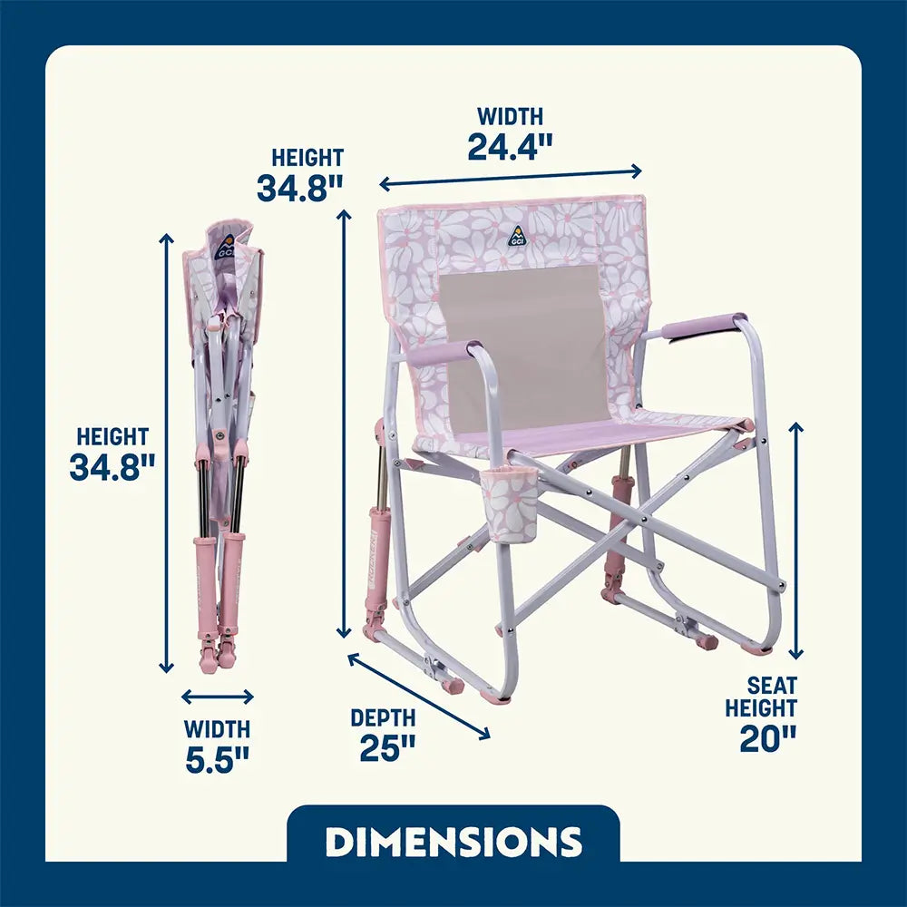 Patented Spring-Action Freestyle Rocker - Choice 711 - Heavy-Duty Kickback Rocker with Beverage Holder Detail