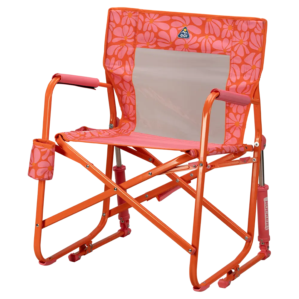 Patented Spring-Action Freestyle Rocker - Choice 711 - Heavy-Duty Kickback Rocker with Beverage Holder Detail