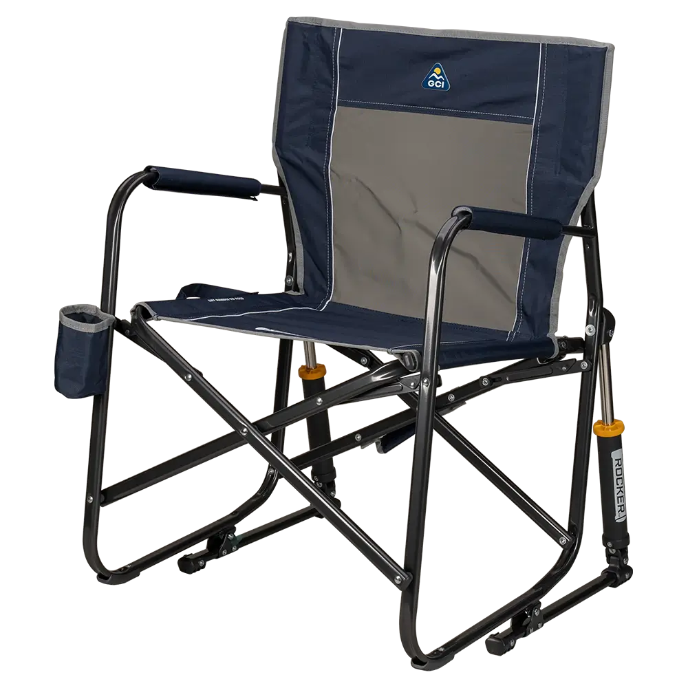 Patented Spring-Action Freestyle Rocker - Choice 711 - Heavy-Duty Kickback Rocker with Beverage Holder Detail