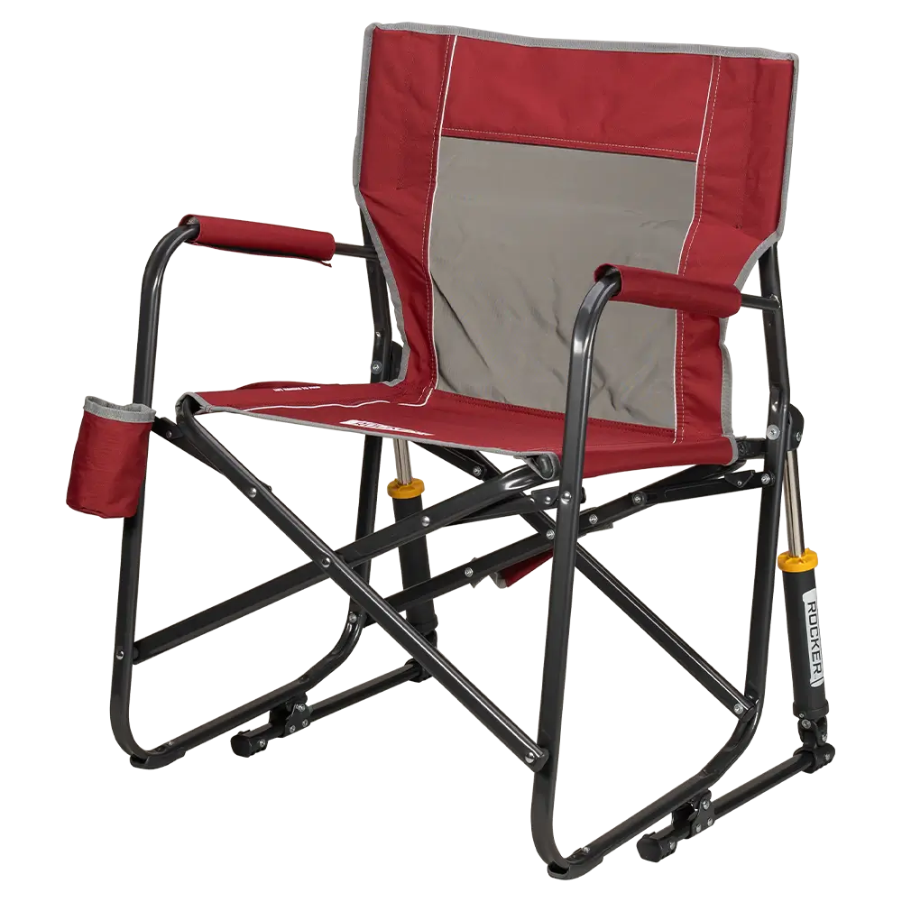 Patented Spring-Action Freestyle Rocker - Choice 711 - Heavy-Duty Kickback Rocker with Beverage Holder Detail
