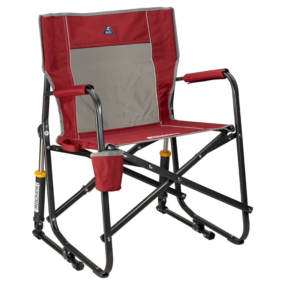 Patented Spring-Action Freestyle Rocker - Choice 711 - Heavy-Duty Kickback Rocker with Beverage Holder - Cinnamon
