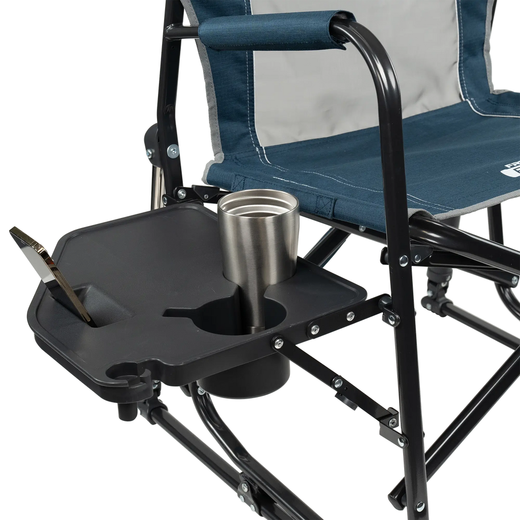 Heavy-Duty Freestyle Freestyle Rocker with Side Table - Choice 853 - Patented Spring-Action Rocking Chair for Camping Detail