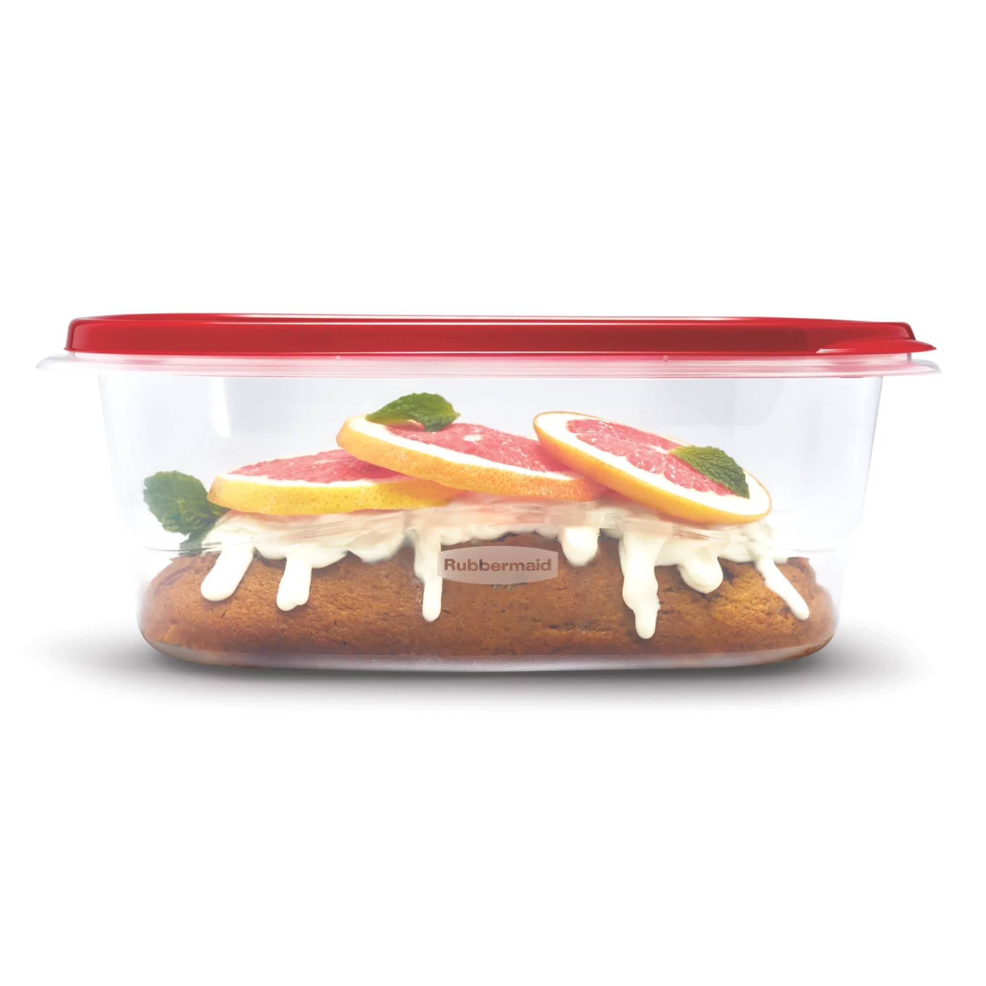 Playful Geometric 8 Cups, 2 Packs, Red, Plastic Deep Rectangle Food Storage Containers - Playful Star & Heart Shaped Geometric NeeDoh Detail