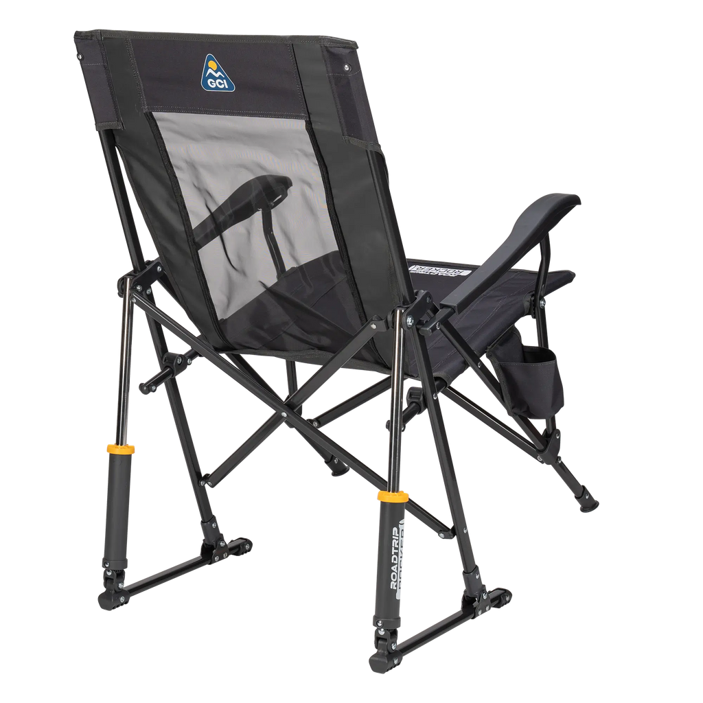 Premium All-Weather RoadTrip Rocker - Choice 855 - Patented Spring-Action Rocking Chair for Camping Detail