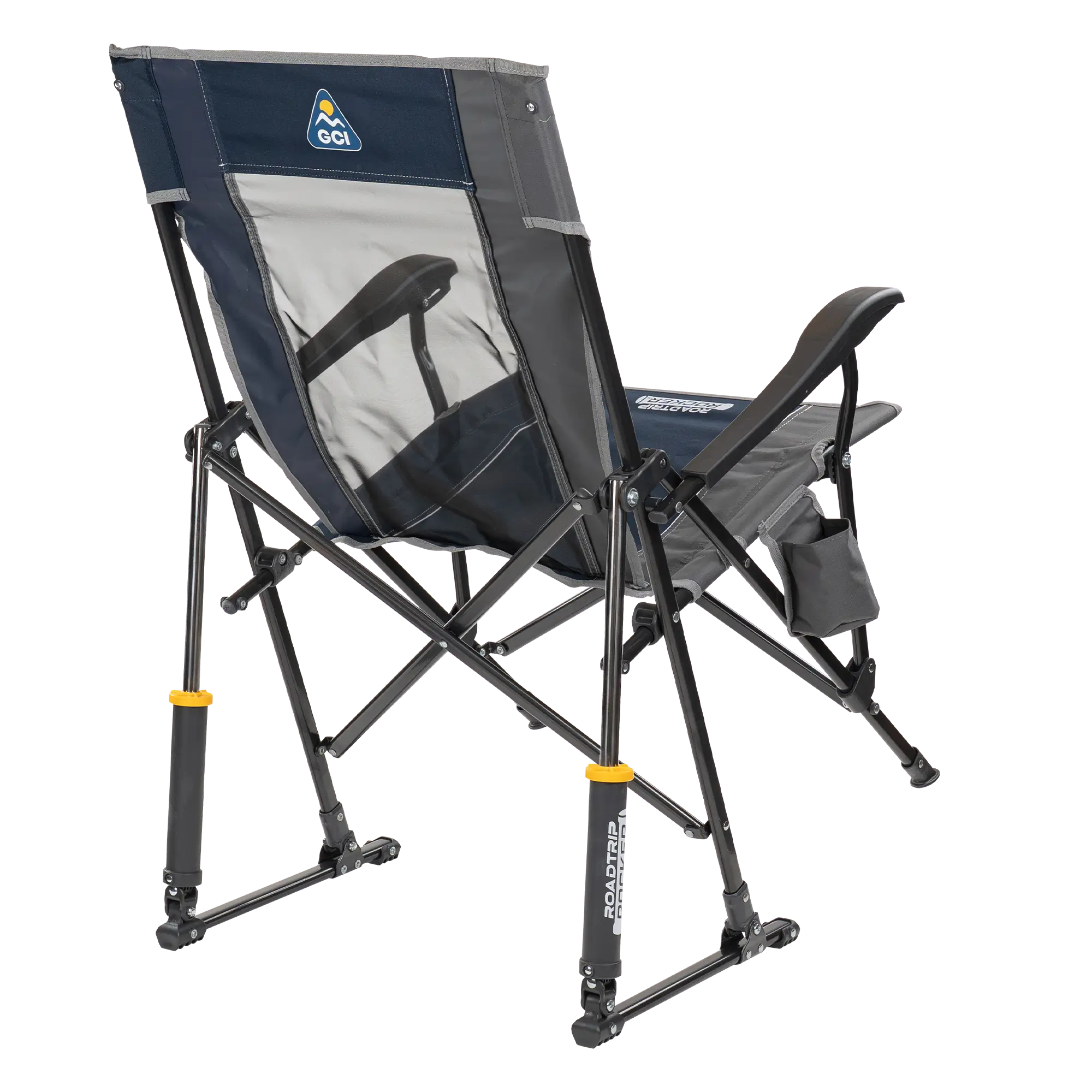 Premium All-Weather RoadTrip Rocker - Choice 855 - Patented Spring-Action Rocking Chair for Camping Detail