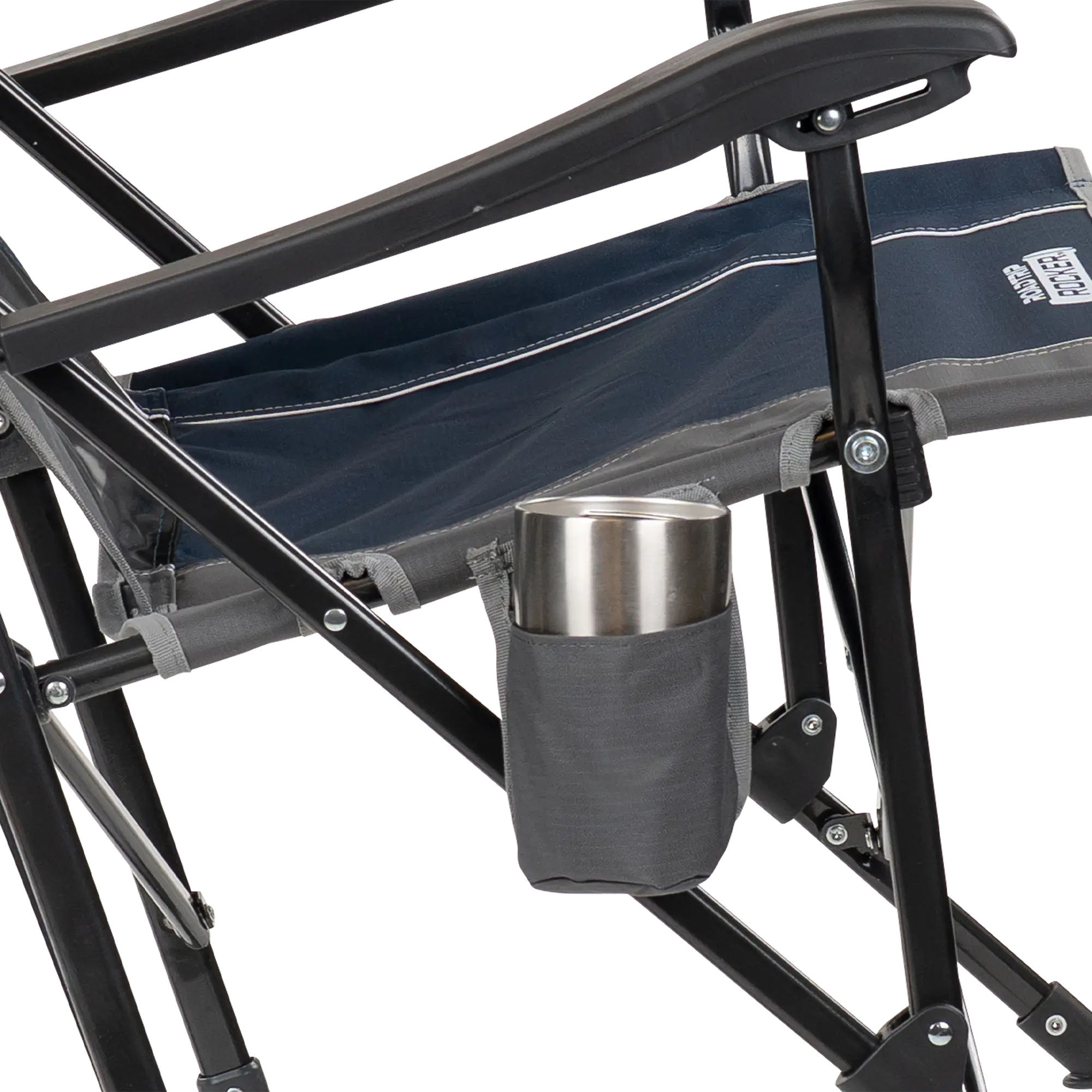 Premium All-Weather RoadTrip Rocker - Choice 855 - Patented Spring-Action Rocking Chair for Camping Detail