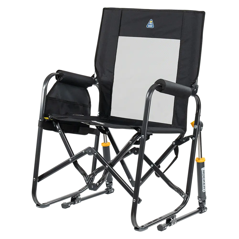 Smooth Motion Stowaway Rocker - Choice 794 - Patented Spring-Action Rocking Chair for Camping Detail