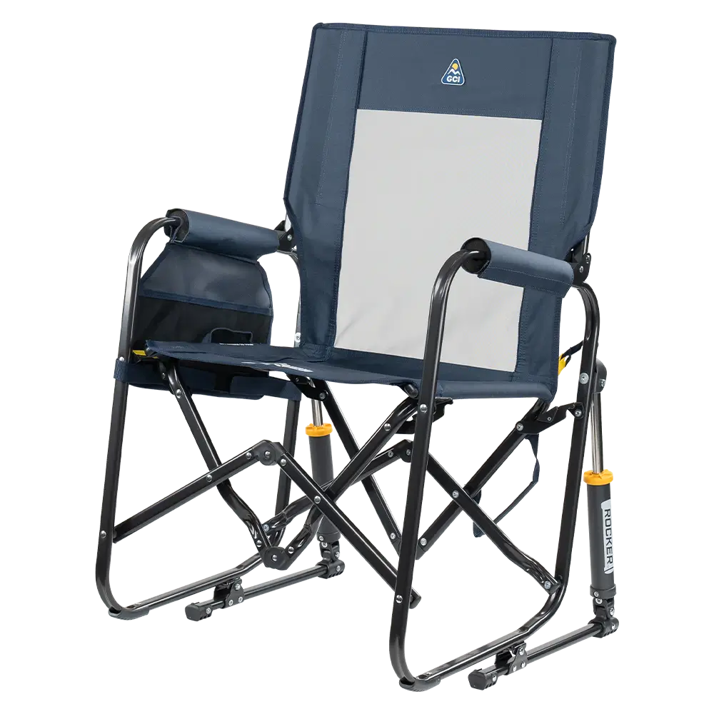 Smooth Motion Stowaway Rocker - Choice 794 - Patented Spring-Action Rocking Chair for Camping Detail