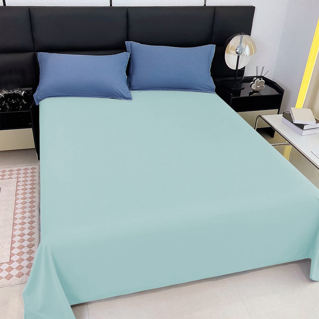 Premium Egyptian Cotton Under $5 Clearance! InsCrazy Bed Sheet, 100% Cotton Household Solid Color, Soft and breathable Bed Sheet Piece 66 x 96" - Luxury Bed Sheet Set with Deep Pockets Detail