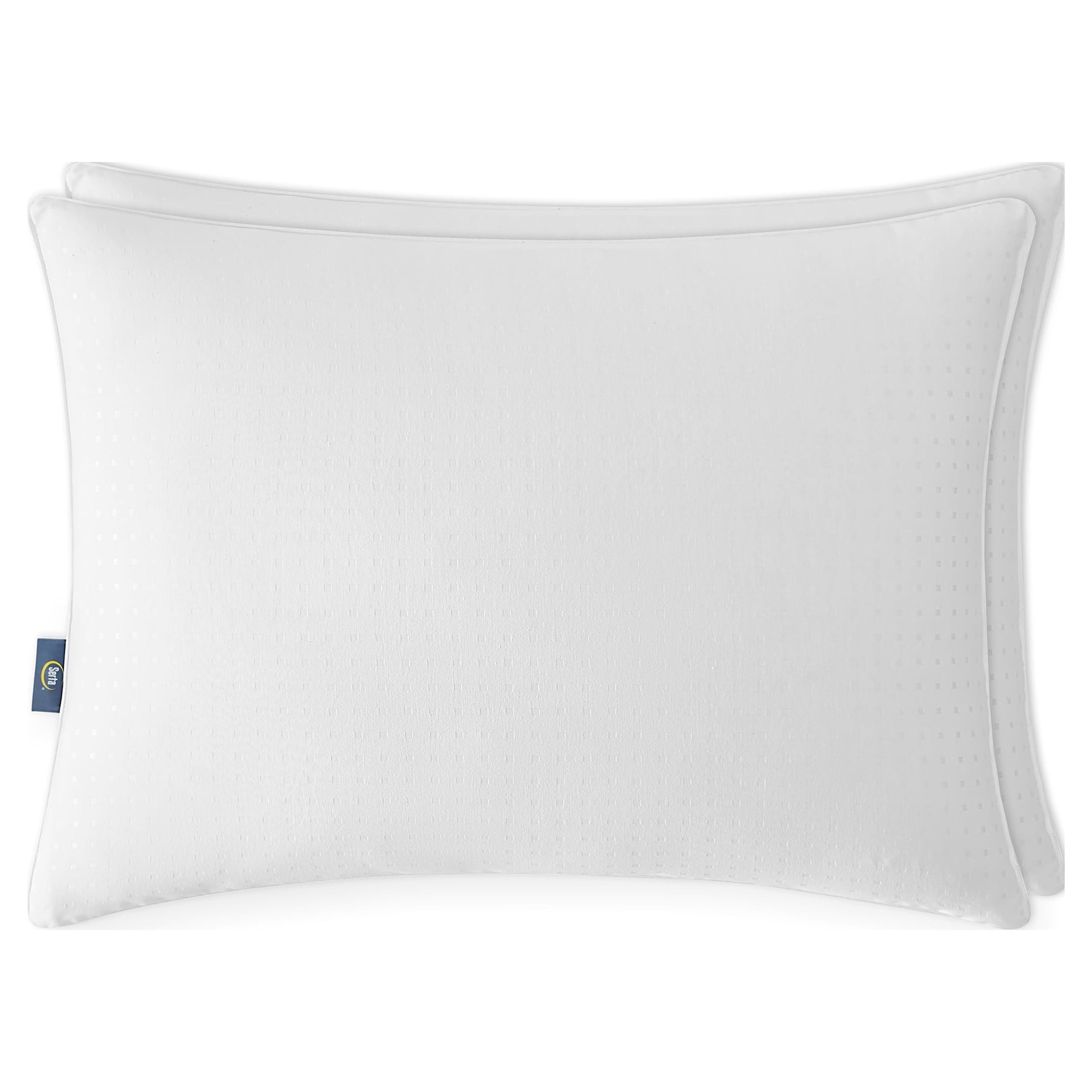 Orthopedic Support pedic No-Go-Flat Bed Pillow, Standard/Queen, 2 Pack - Decorative Throw Pillow Cushion for Sofa & Bed Detail