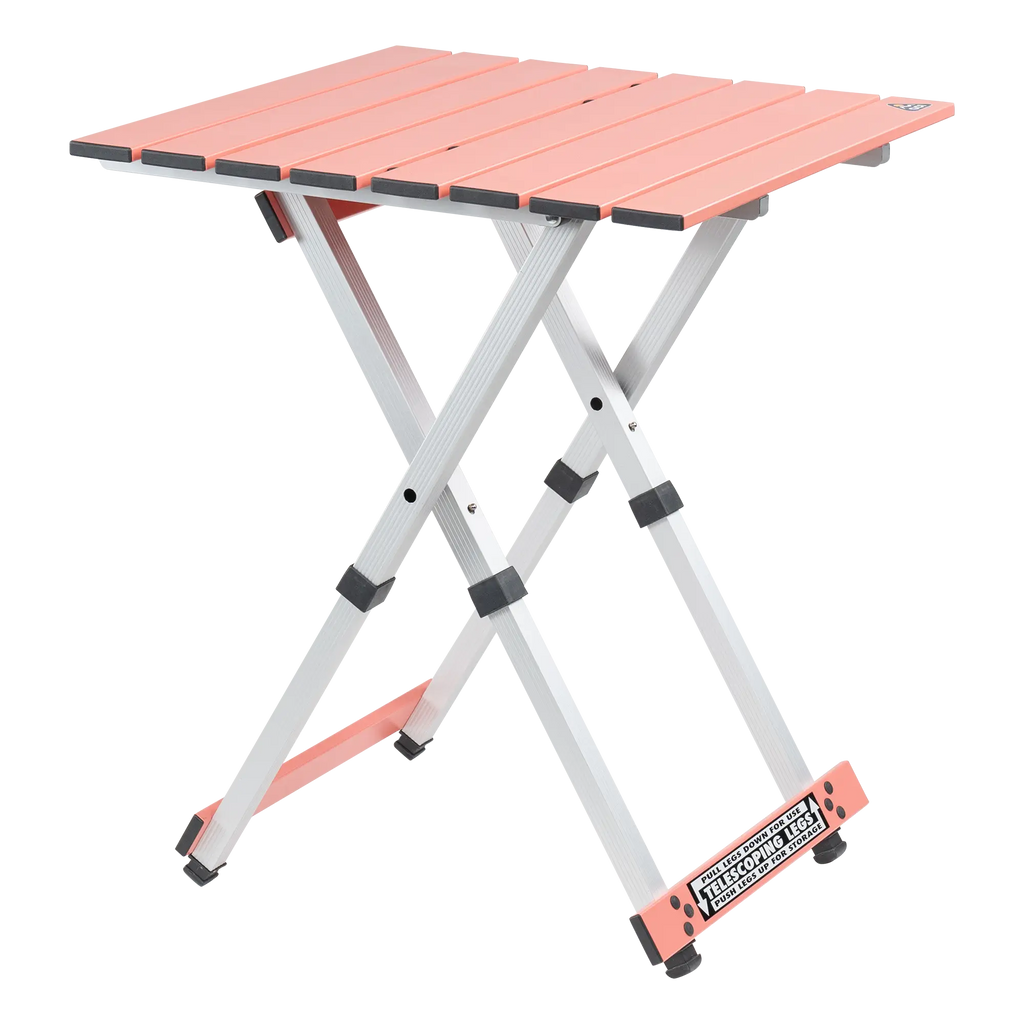 Portable Staging Compact Camp Table 20 - Choice 513 - Master Outdoor Kitchen Station for Tailgating & BBQ - Coral