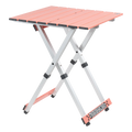 Portable Staging Compact Camp Table 20 - Choice 513 - Master Outdoor Kitchen Station for Tailgating & BBQ - Coral