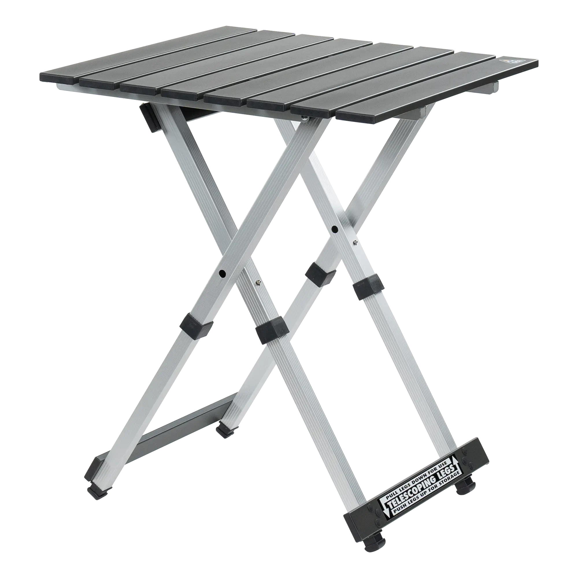 Portable Staging Compact Camp Table 20 - Choice 513 - Master Outdoor Kitchen Station for Tailgating & BBQ - Black Chrome