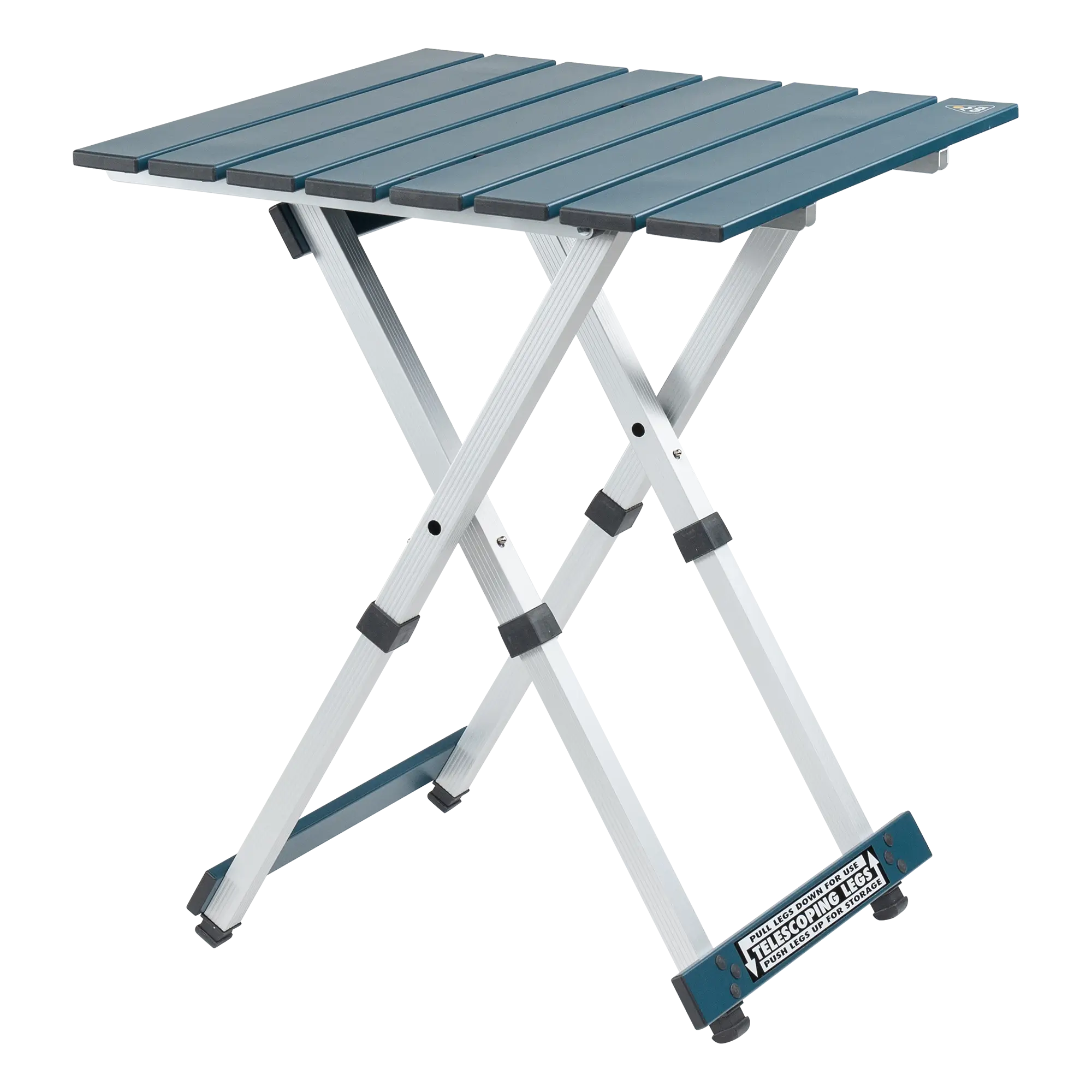 Portable Staging Compact Camp Table 20 - Choice 513 - Master Outdoor Kitchen Station for Tailgating & BBQ - Teal