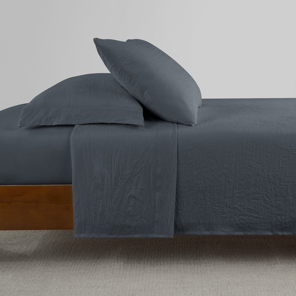 Ultra-Soft Microfiber Bed Sheet Set, Grey Stone, Full, 4 Pieces - Luxury Bed Sheet Set with Deep Pockets Detail