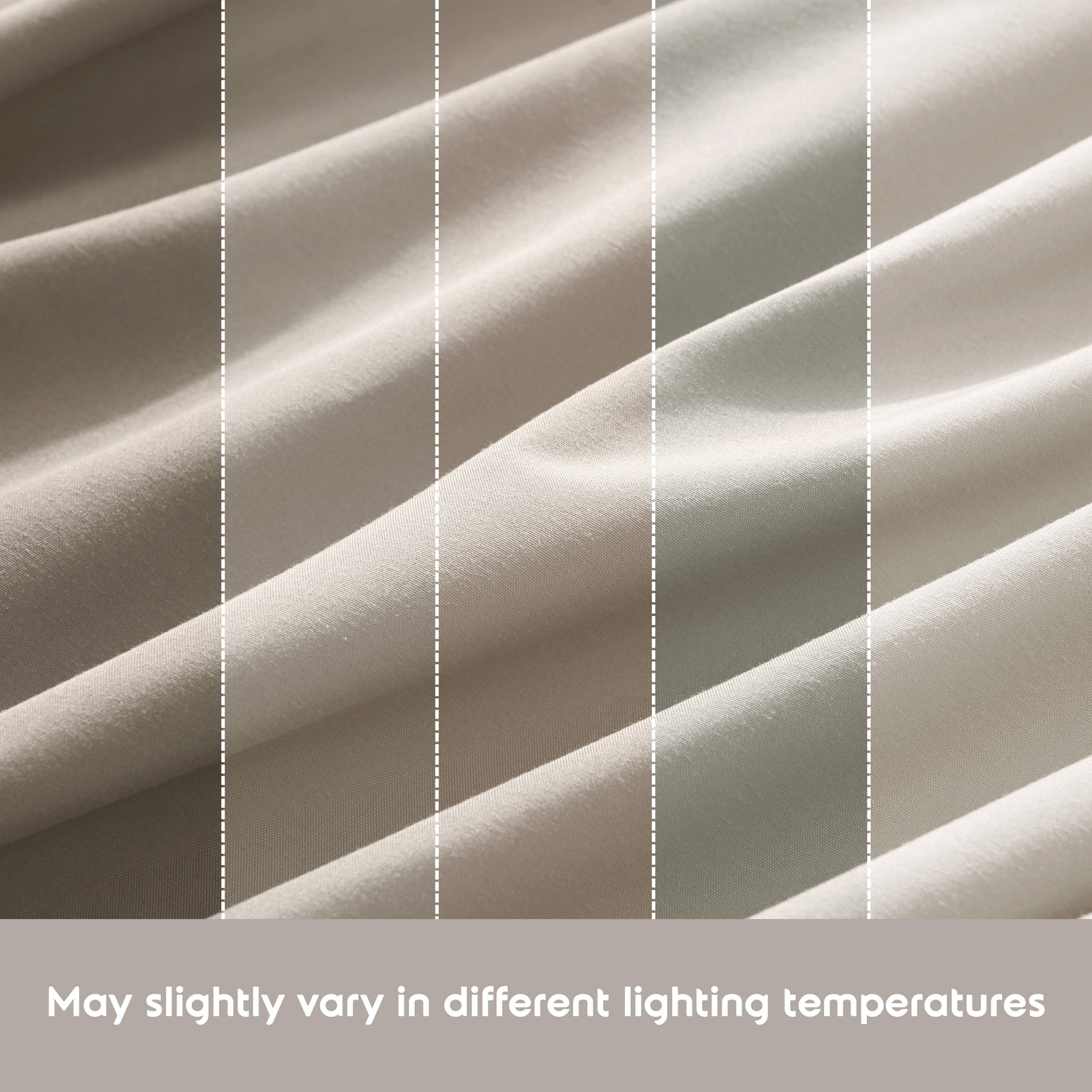 Breathable Luxury King Sheet Sets, 1800 Series Deep Pocket 4 Piece, Luxury Soft Microfiber Bed Sheet Sets, BEIGE CREAM - Cooling Hotel Quality Bedding Sheets and Pillowcases Detail