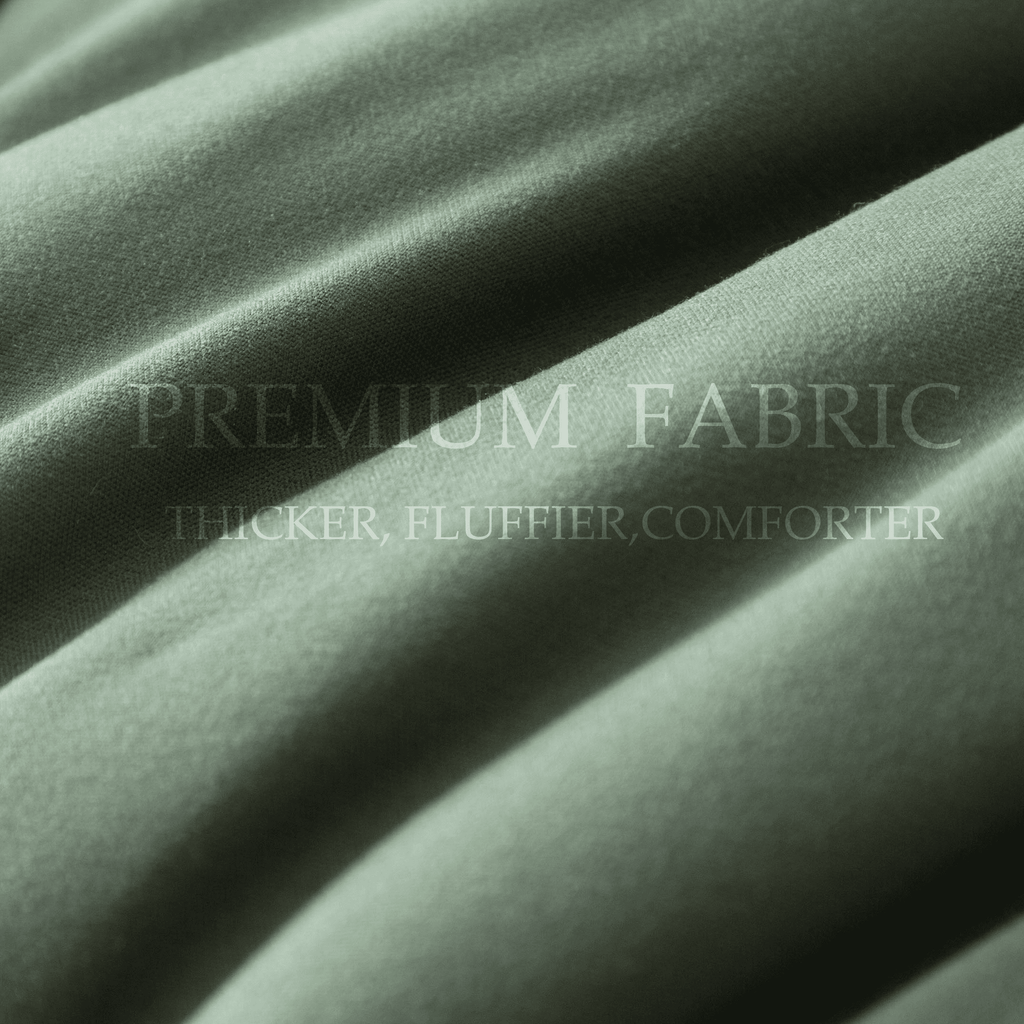 Heavyweight Warmth 3-Piece Twin Size Comforter Set, Green Down Alternative Reversible Bedding Set, All-Season Quilted Soft Comforter wit... - Hypoallergenic Ultra-Fluffy Quilt for Winter Detail