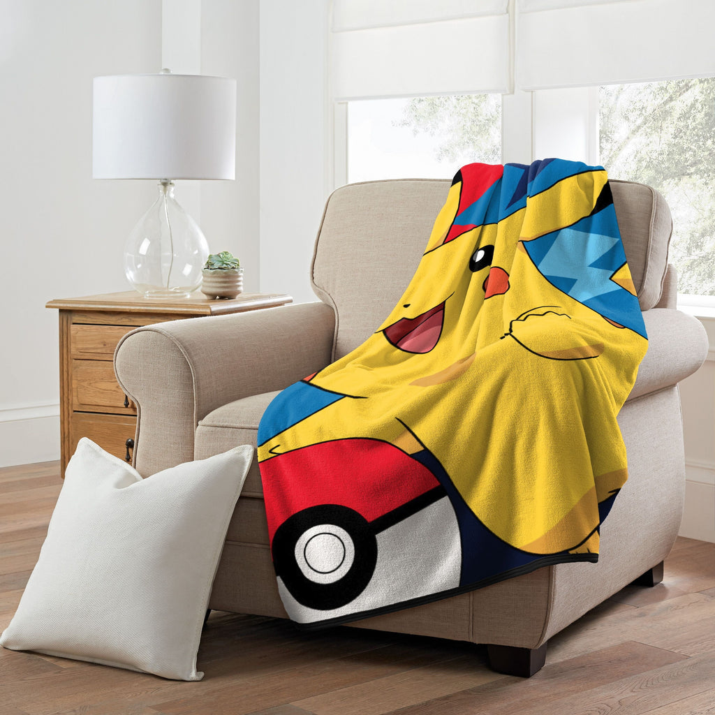 Reversible Sherpa Throw Blanket, "Quick Capture", Micro Raschel, 46in x 60in, 1 Each - Lightweight Plush Warm Blanket for All Seasons Detail
