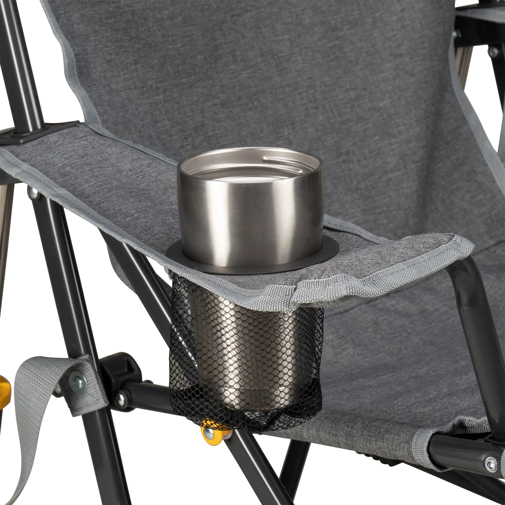Smooth Motion Kickback Rocker - Choice 345 - Heavy-Duty Kickback Rocker with Beverage Holder Detail