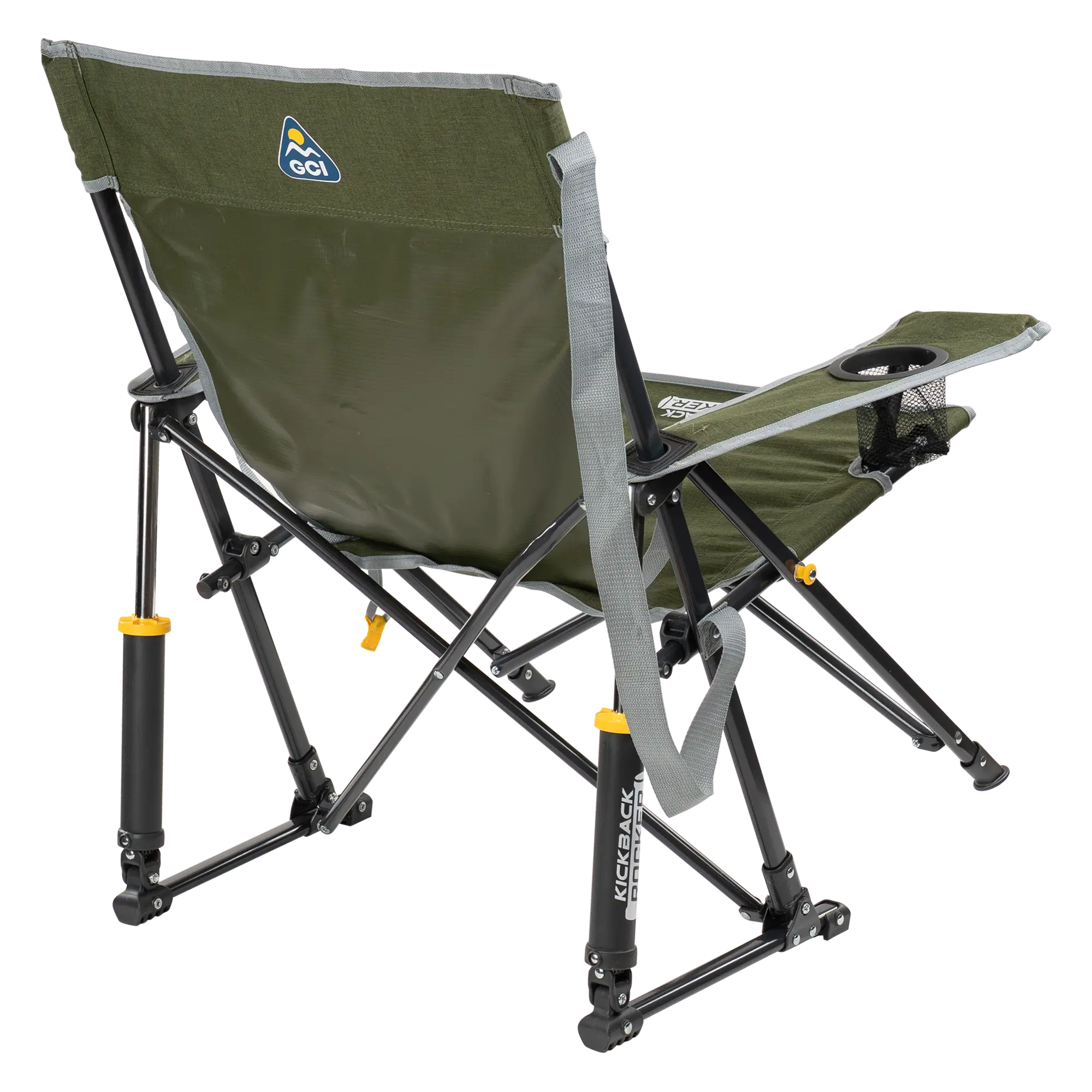 Smooth Motion Kickback Rocker - Choice 345 - Heavy-Duty Kickback Rocker with Beverage Holder Detail