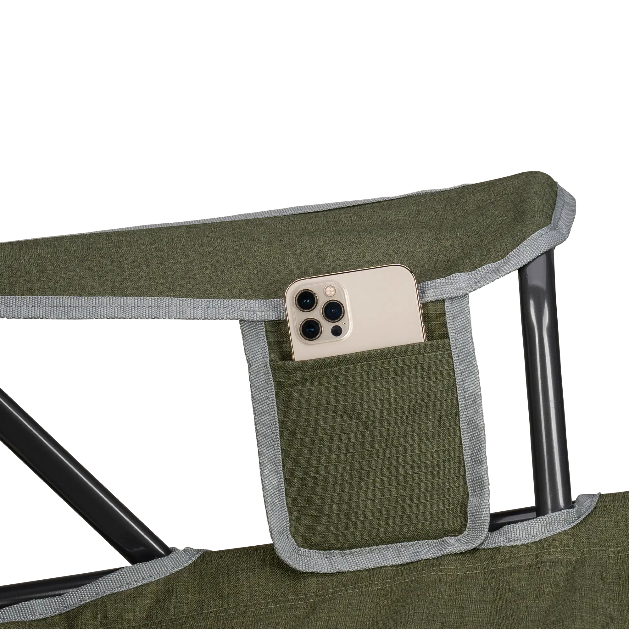 Smooth Motion Kickback Rocker - Choice 345 - Heavy-Duty Kickback Rocker with Beverage Holder Detail