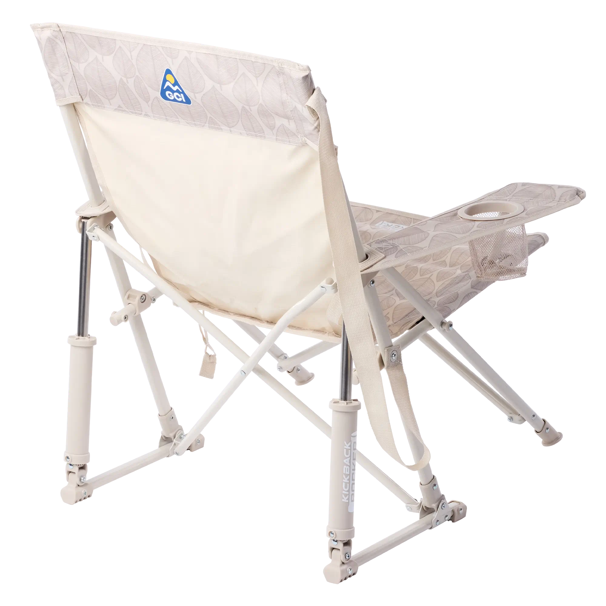 Smooth Motion Kickback Rocker - Choice 345 - Heavy-Duty Kickback Rocker with Beverage Holder Detail