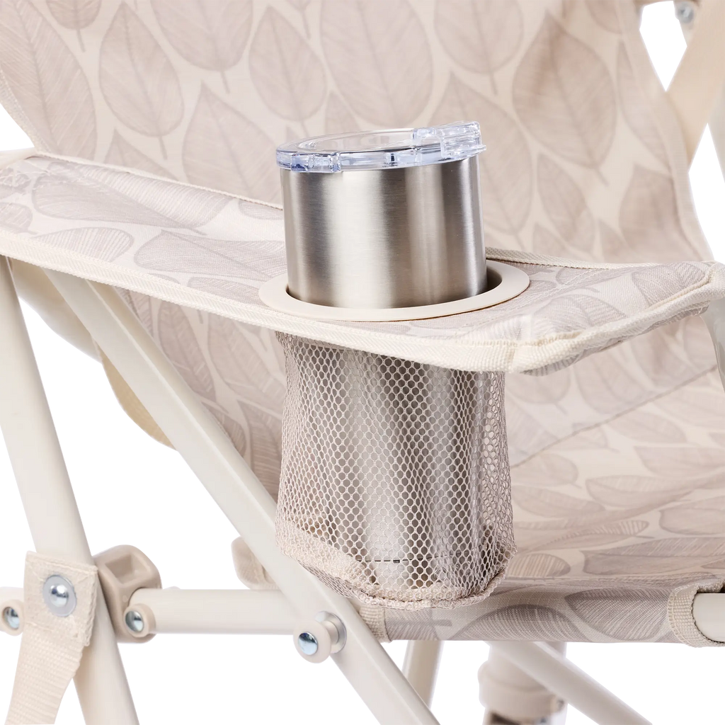Smooth Motion Kickback Rocker - Choice 345 - Heavy-Duty Kickback Rocker with Beverage Holder Detail